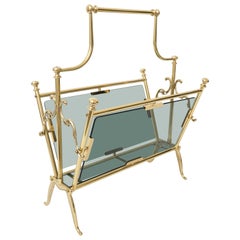 Maison Jansen Brass Magazine Holder