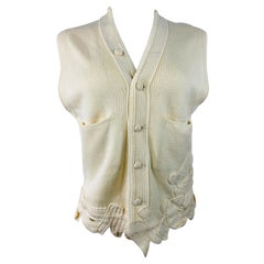 Matsuda Nicole Tokyo Ivory Knit Vest 