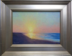 Impressionistic Seascape Ocean Sunrise Painting Michael Budden Morning Sun