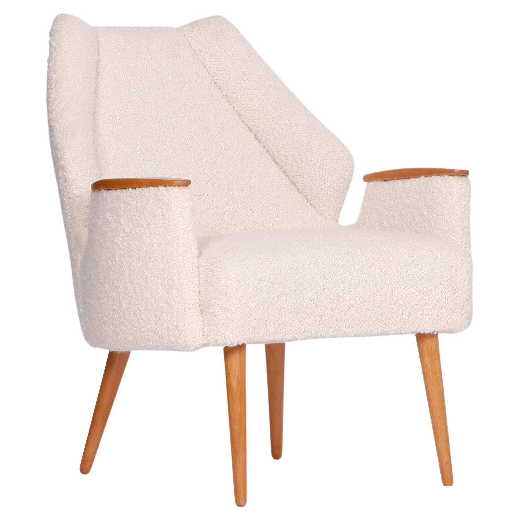 Mid-Century Boucle Armchair Chair, 1960s