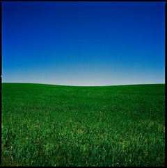 Wyoming - Blue Sky and Green Field, Fine Art Photography, 2022