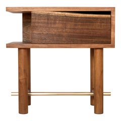 Organic Modern Nightstand in Mexican Solid Hardwood