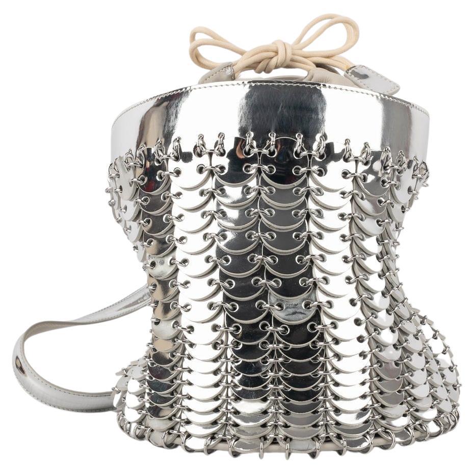 Paco Rabanne Silvery Bucket Bag