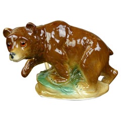 Porcelain Bear Perfume Lamp , Germany, 1930s