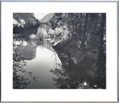 Sierra Mountain Reflections - Black & White Landscape Photograph