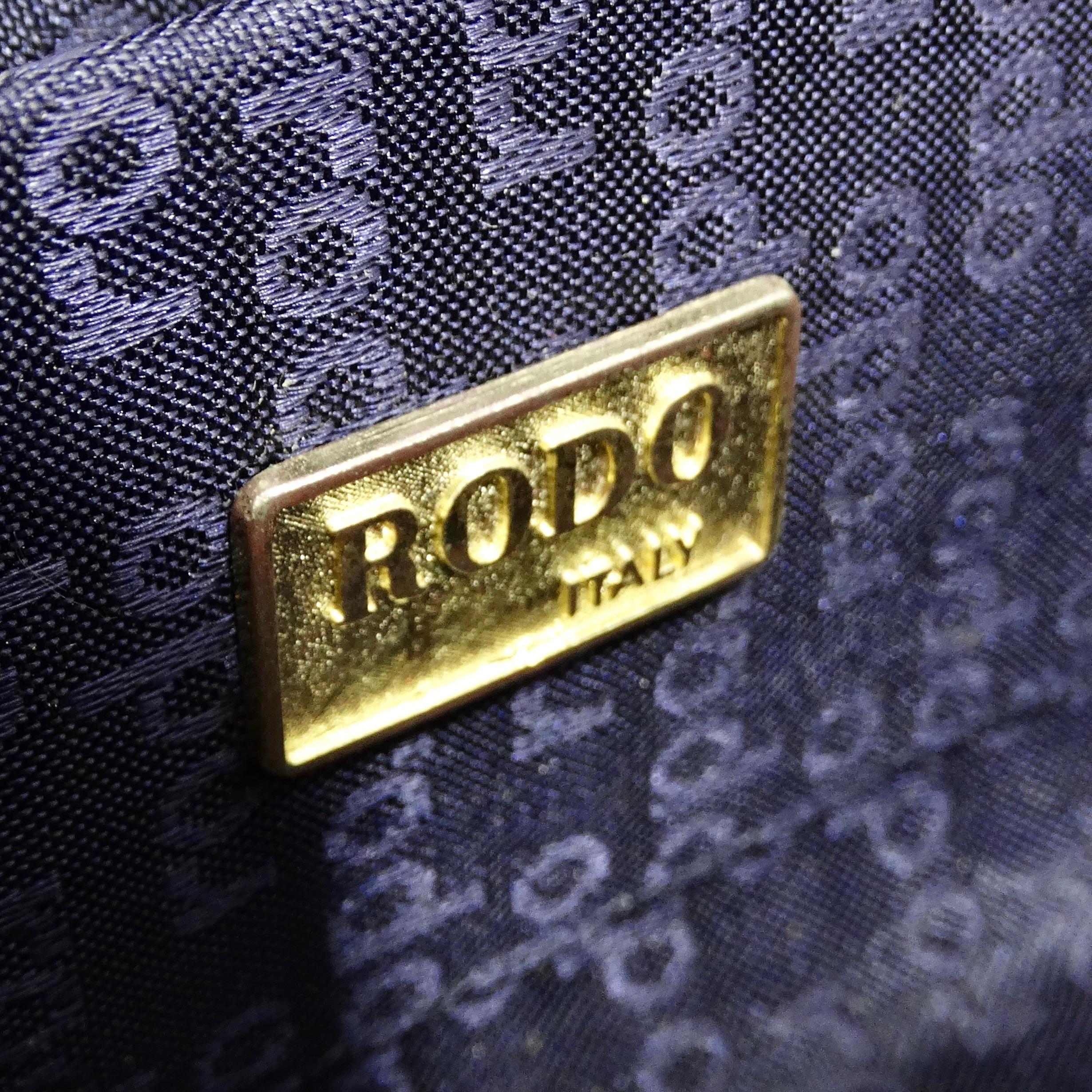 Rodo 1980s Navy Clutch For Sale 4