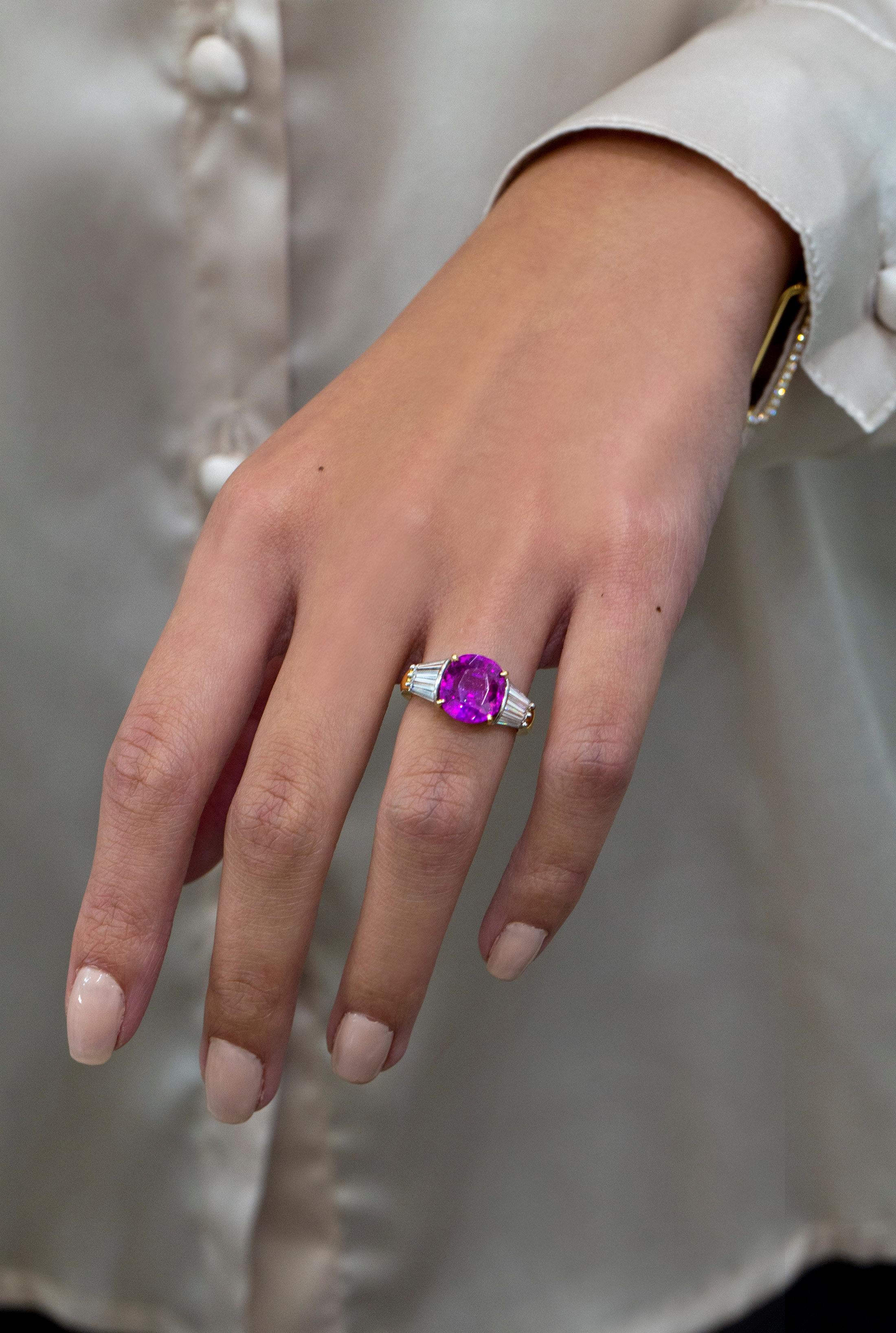 pink sapphire ring costco