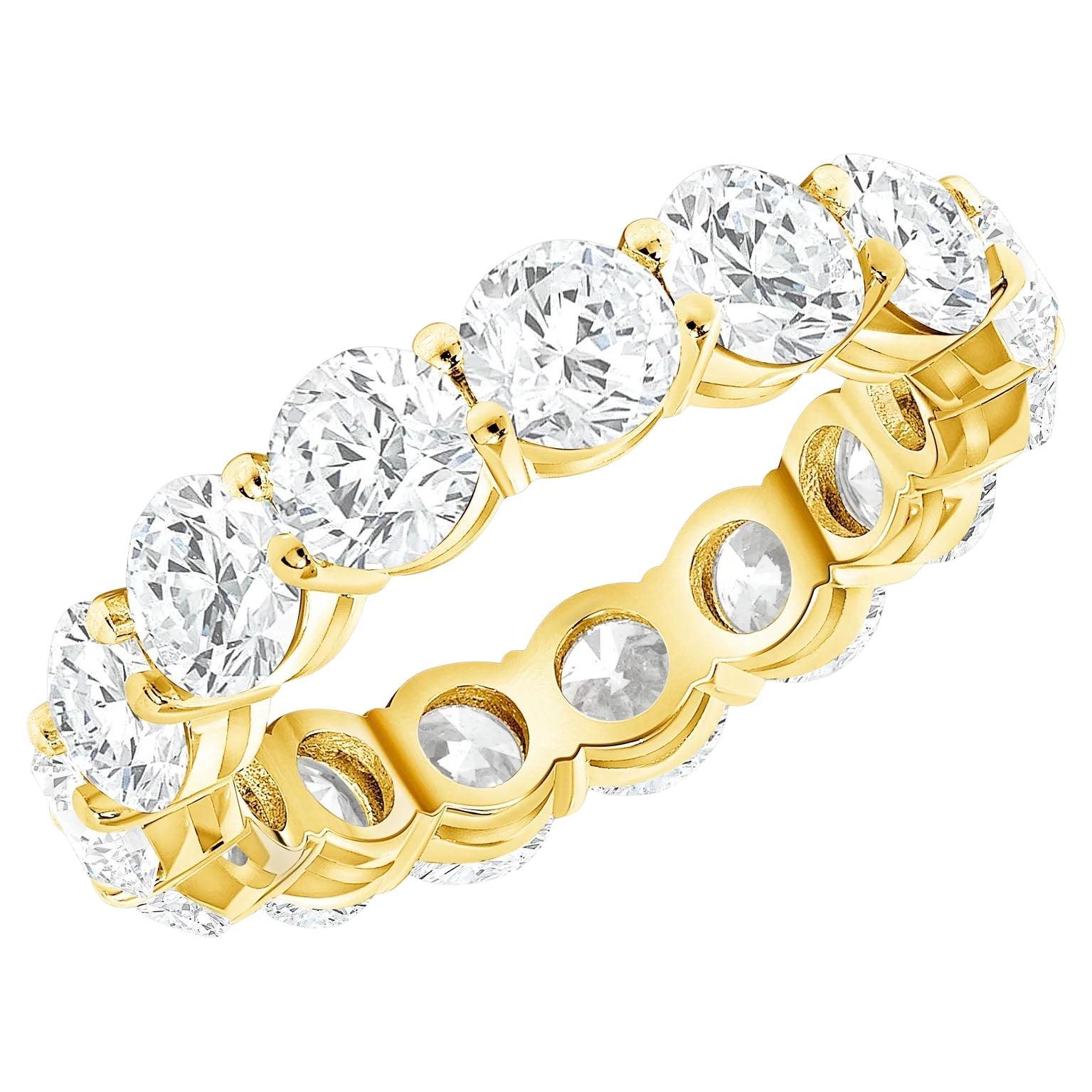 Round Diamond Eternity Band 7 Carat Ring