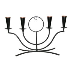 Scandinavian Mid-Century Gunnar Ander Ystad Metall Candle Holders