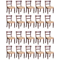 Set of Twenty Regency Dining Chairs