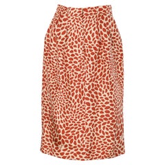 Silk skirt  "mouth" print Yves Saint Laurent Rive Gauche 