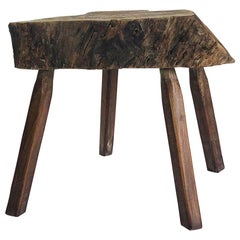 Solid Primitive Mesquite Stool