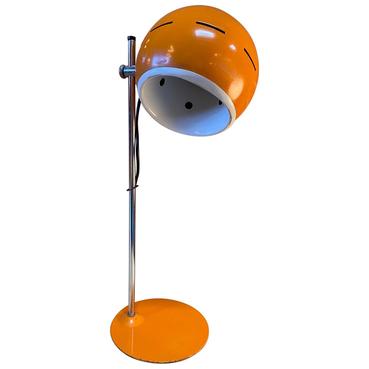 Space Age Orange Table Lamp, Italy, 1960s