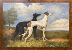 Two Greyhound Dogs