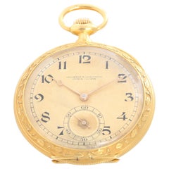 Vacheron Constantin 18 Karat Yellow Gold Enamel Pocket Watch