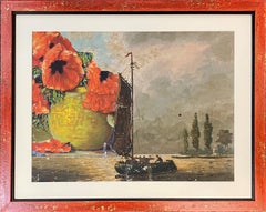 Poppies & A Boat