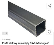 Profil stalowy zamknięty 35x35x3