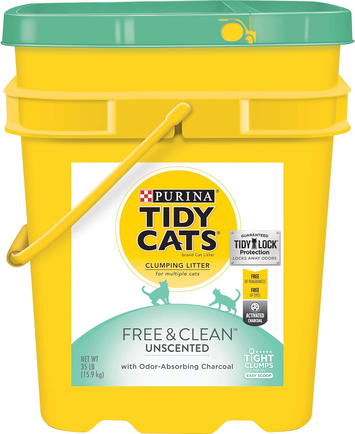 Tidy Cats Free & Clean Unscented Cat Litter - 35lb