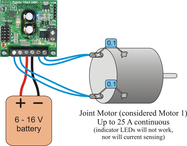 Pololu - 3.a. Motor and Power Connections