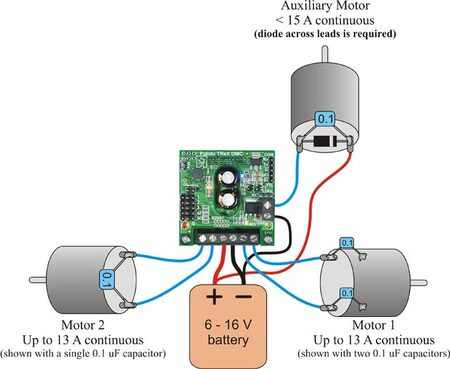 Pololu - 3.a. Motor and Power Connections