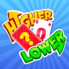 higher lower card game