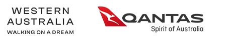 Western Australia and Qantas logos