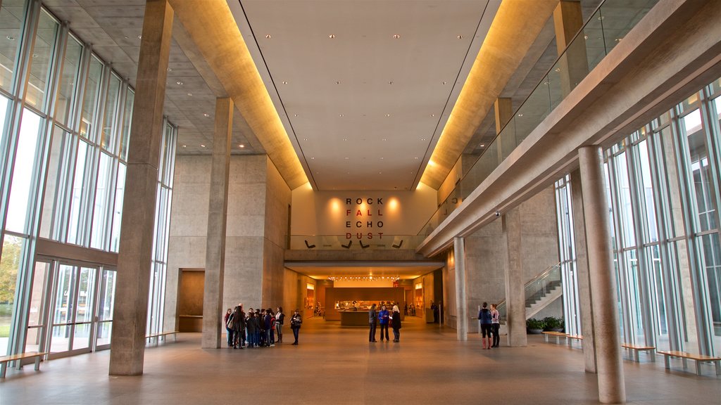 Modern Art Museum of Fort Worth featuring interior views as well as a small group of people