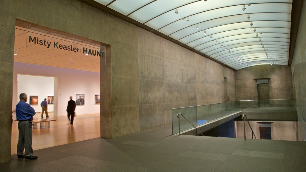 Modern Art Museum of Fort Worth featuring interior views as well as an individual male