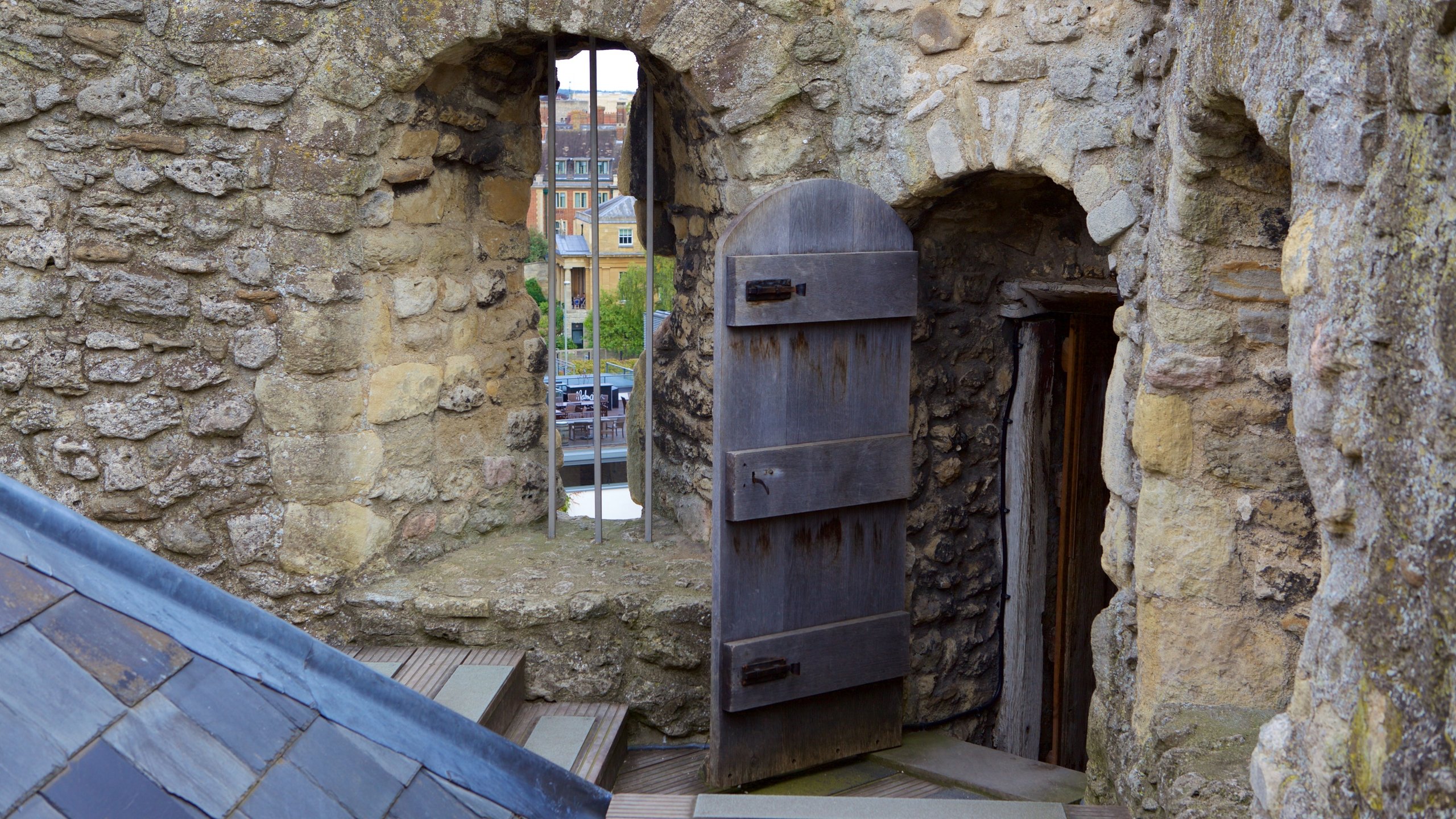 Oxford Castle Unlocked showing heritage elements and a castle