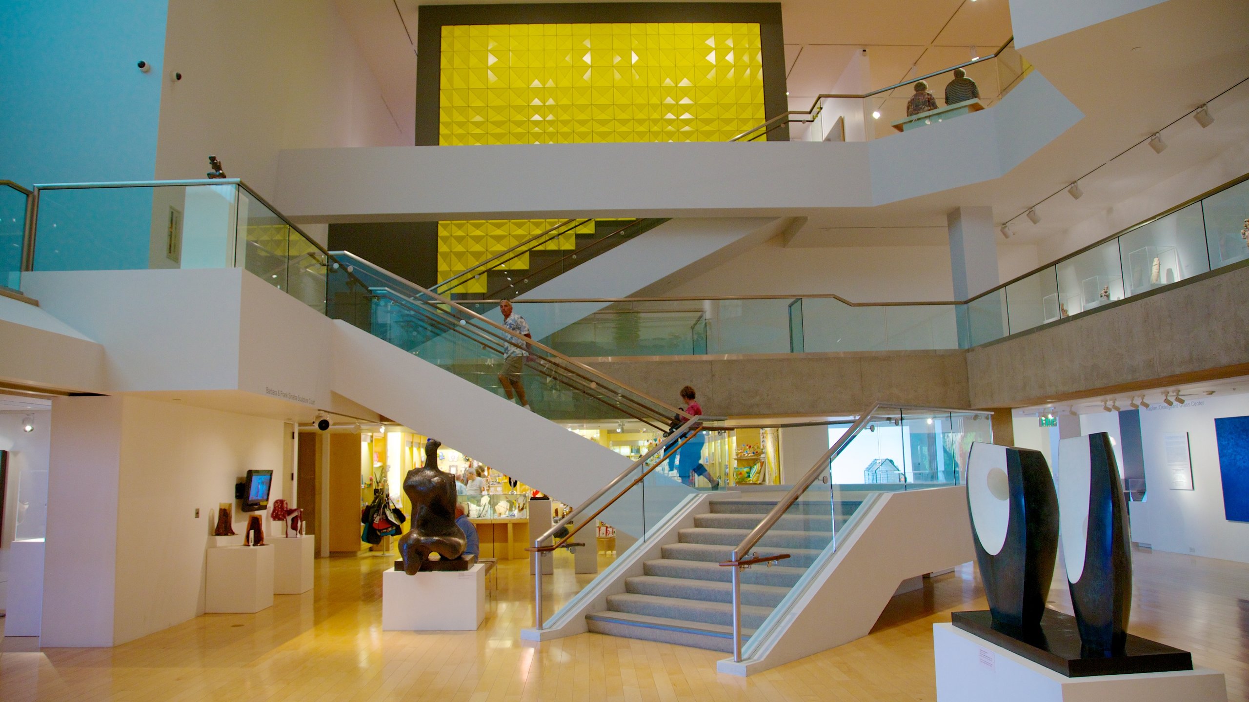 Palm Springs Art Museum which includes interior views