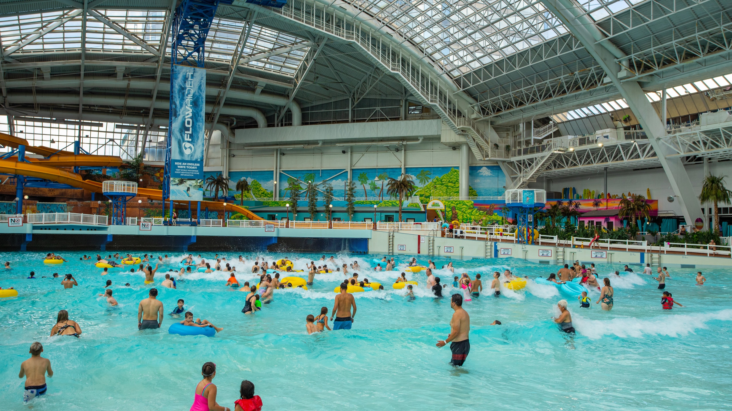 West Edmonton Mall which includes swimming, interior views and a pool