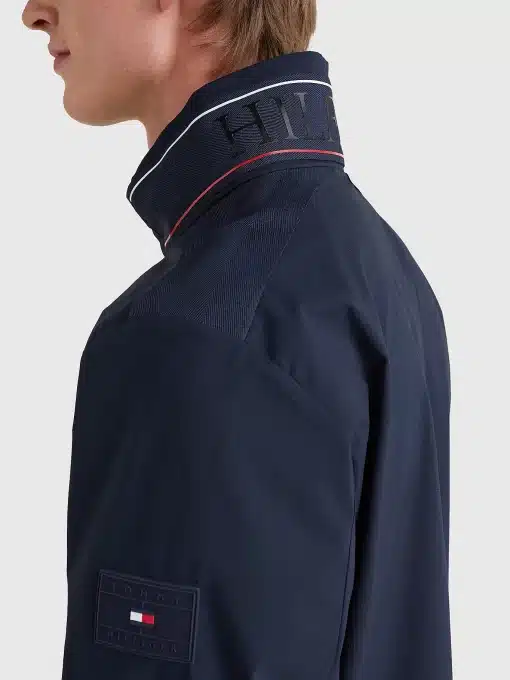 Tommy Hilfiger Ripstop Stand Collar Jacket Desert Sky