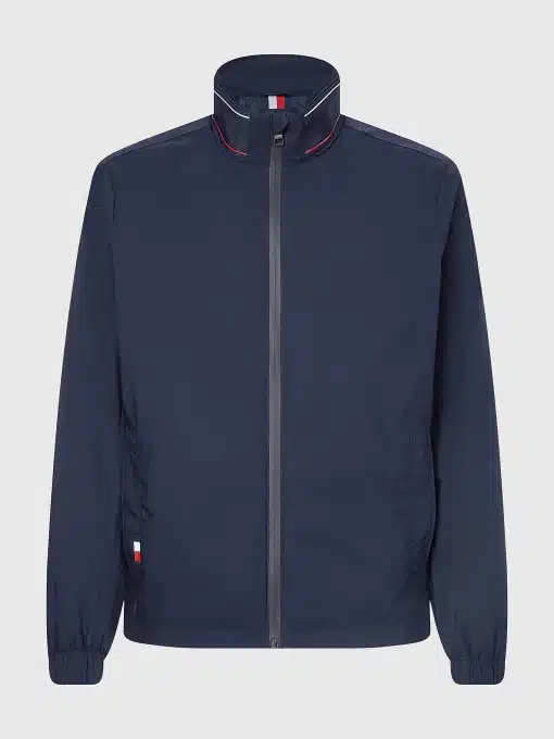 Tommy Hilfiger Ripstop Stand Collar Jacket Desert Sky