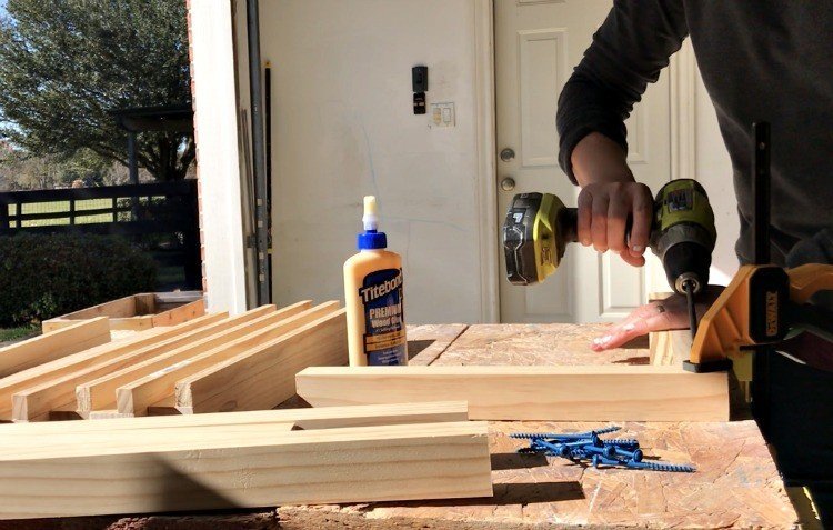 Build this easy DIY Christmas Tree Box Stand. Looks fantastic under your tree and stores your ornaments when you're ready to pack the tree away. #ChristmasTree #DIYFurniture #AbbottsAtHome #ChristmasTreeBox #ChristmasTreeStand #ChristmasTreeBoxStand