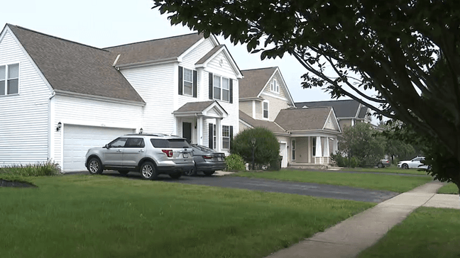 {p}Exteriors of rental property in an Etna Township neighborhood in Central Ohio. Some Ohio lawmakers fear new housing and rental trends will soon kill the middle class. They claim out-of-state and corporate investors are buying up Ohio homes as soon as they hit the market and then renting them for profit. July 11, 2023 (WSYX){/p}