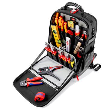 KNIPEX 00 21 50E Tool Backpack Modular X18 Electric Toolkit, 22 Piece Kit