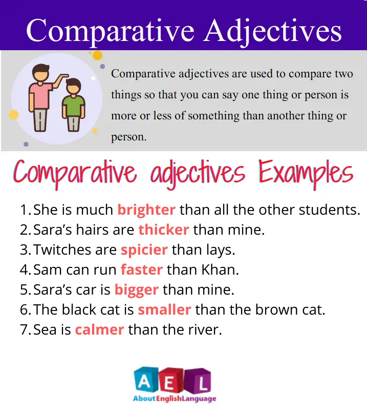 Comparative Adjectives Definition 10 Easy Examples