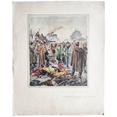 Painting by Krivonogov P.A., Surrender of German troops in Berlin, May 2nd, 1945