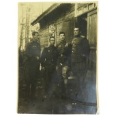 Photo of Red Army pilots from the headquarters of the N-th regiment