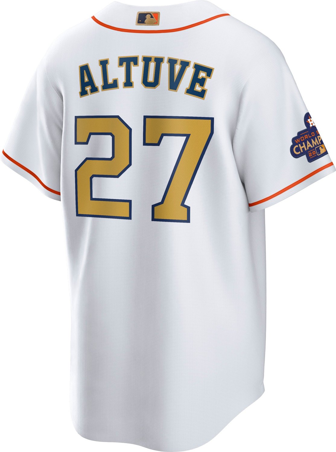 Nike Jose Altuve /Gold Houston Astros 2023 Gold Collection Replica ...