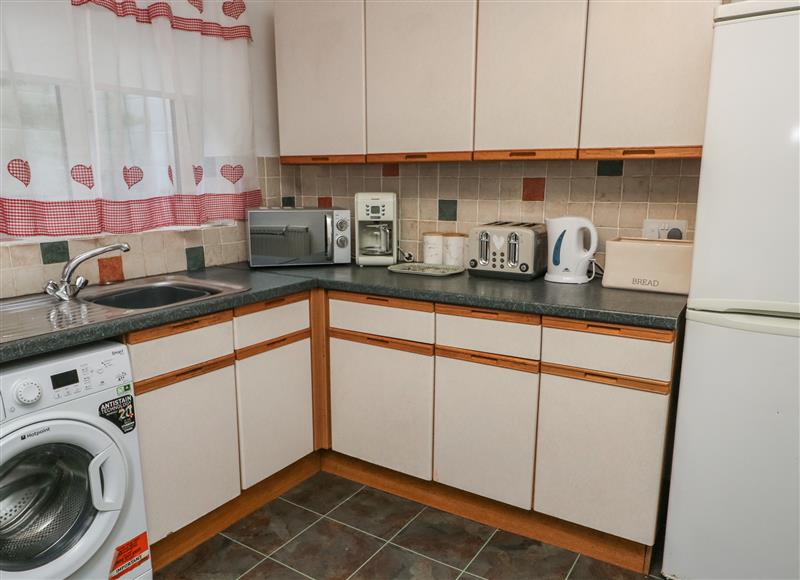 The kitchen at 23 Beach Road, Y Felinheli