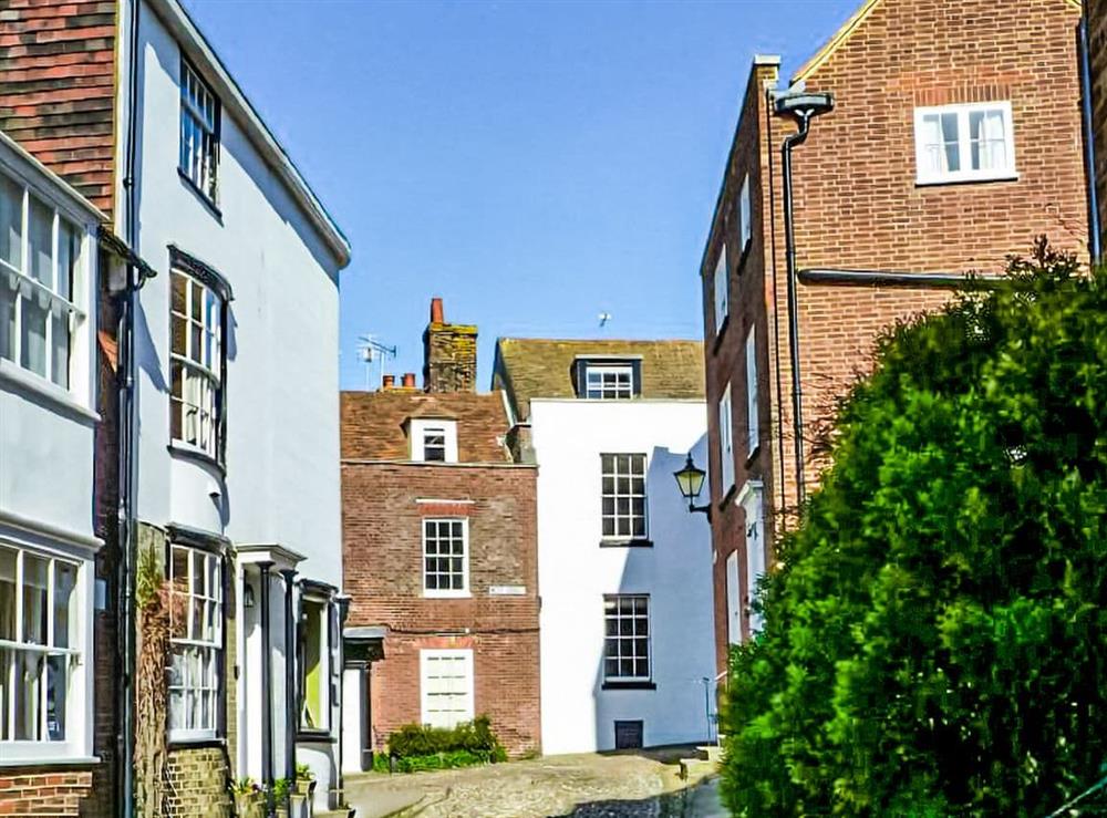 This is the setting of Appletree Cottage at Appletree Cottage in Peasmarsh, East Sussex