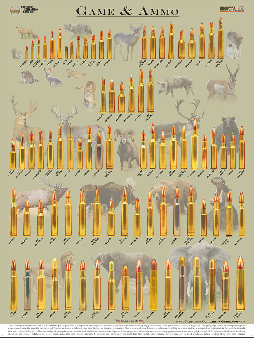 Hunting Caliber Chart | Labb by AG