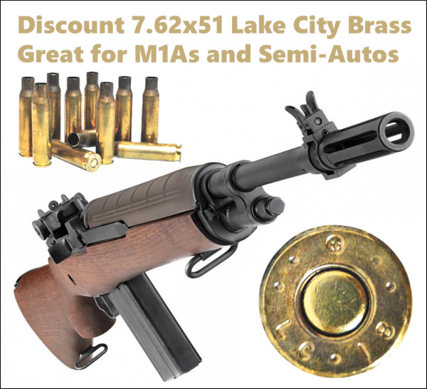 Midsouth Shooters Lake City Surplus pull-down primed .308 Win 7.62x51 brass sale bulk 250