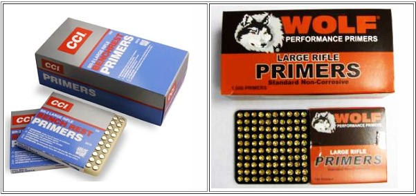 Primer Wolf CCI Federal Muzzle velocity FPS reloading