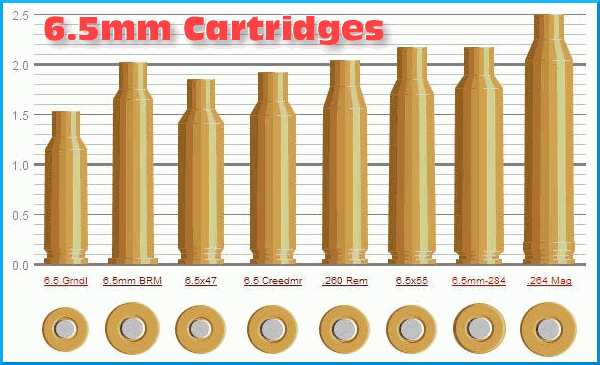 6.5 Cartridge Guide Eben Brown EABco e. arthur brown 260 rem 6.5x47 6.5 creedmoor  6-5-284 6.5x55