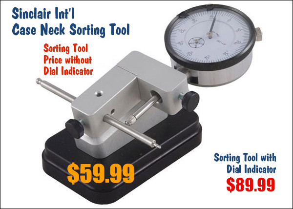 Sinclair Case Neck Sorting tool reloading benchrest neck-turning