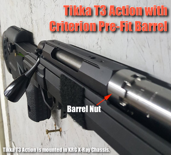 Tikka T3 T-2 prefit chambered barrel 6.5 Creedmoor Solid Accuracy Criterion Barrels