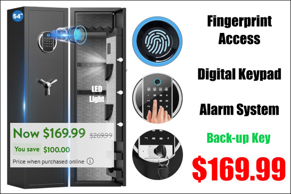 gun safe sale finger touch