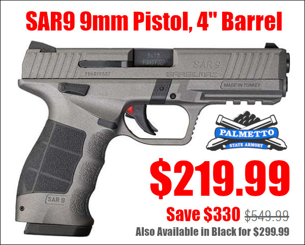 SAR SAR9 9mm carry pistol sale palmetto discount